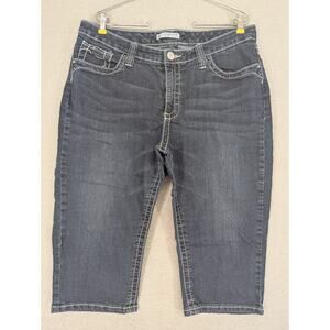 Lee Slender Secret Blue Jean Capri 16 Petite Lower On The Waist -0625D154